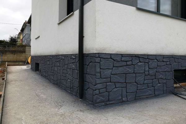 Pared Exterior Hormigón Impreso Navarra · Especialistas en hormigón impreso en Pamplona y Navarra